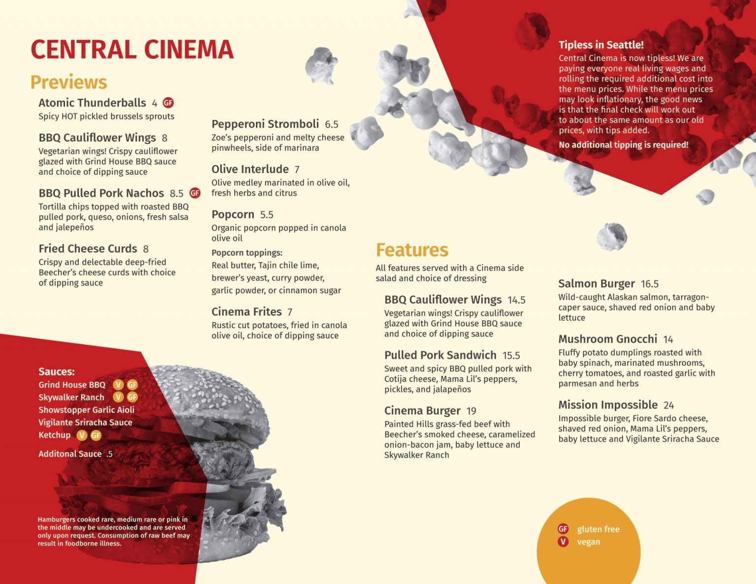 Cinemark Waco Food Menu